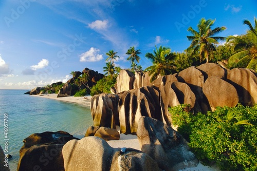 Anse Source d'Argent Beach, La Digue Island, Seychelles photo