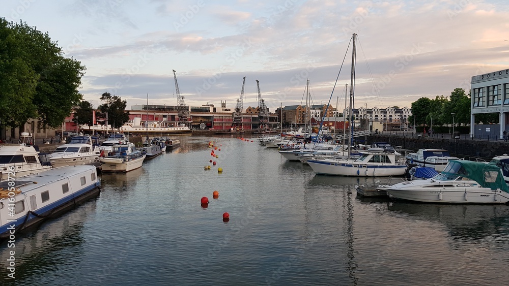 boats in the harbor