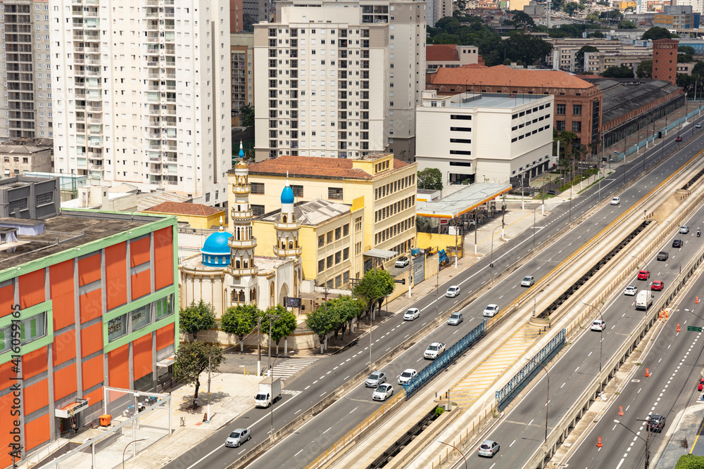 Obraz premium Aerial view of the city of Sao Paulo, Brazil - South America 