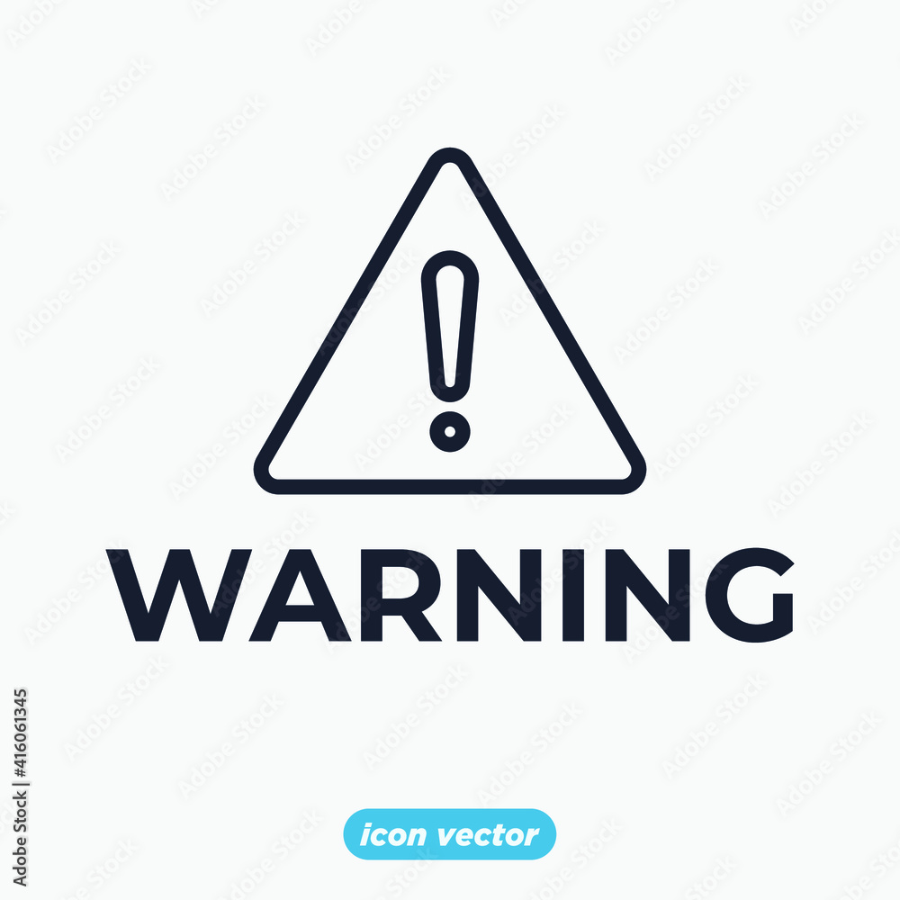 Danger warning sign icon. Danger warning sign symbol template for graphic and web design collection logo vector illustration Danger warning sign icon. Danger warning sign symbol template for graphic and web design collection logo vector illustration