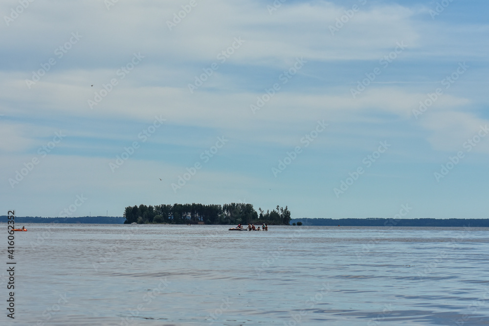 island on the Volga River