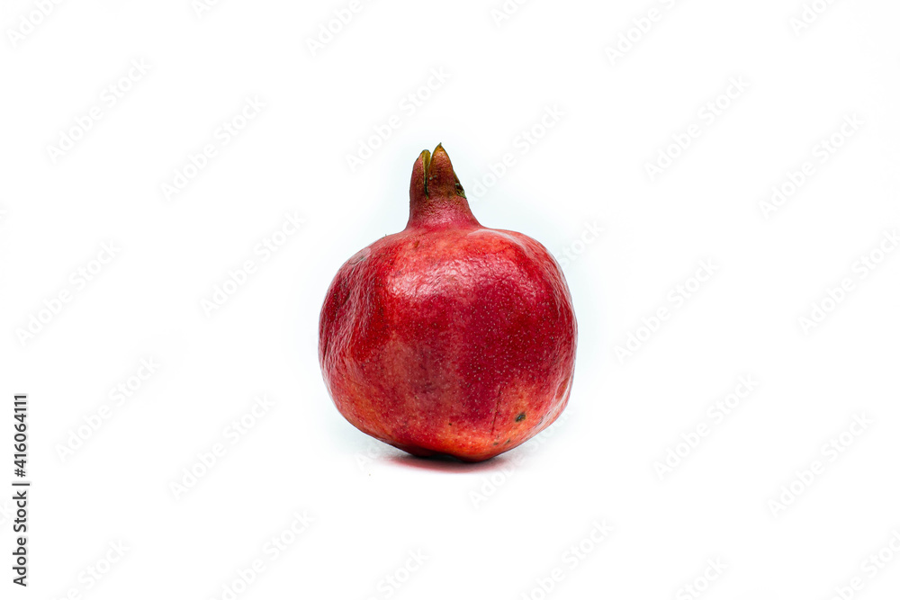 pomegranate on white background isolated