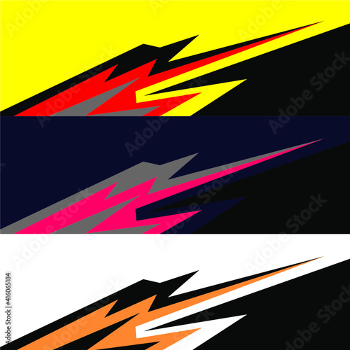 Car decal wrap design graphic abstract