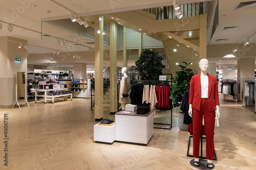 new modern store interior luxury