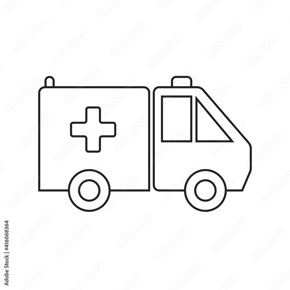 Drug Shipment simple medical icon in trendy line style isolated on white background for web apps and mobile concept. Vector Illustration Drug Shipment simple medical icon in trendy line style isolated on white background for web apps and mobile concept. Vector Illustration