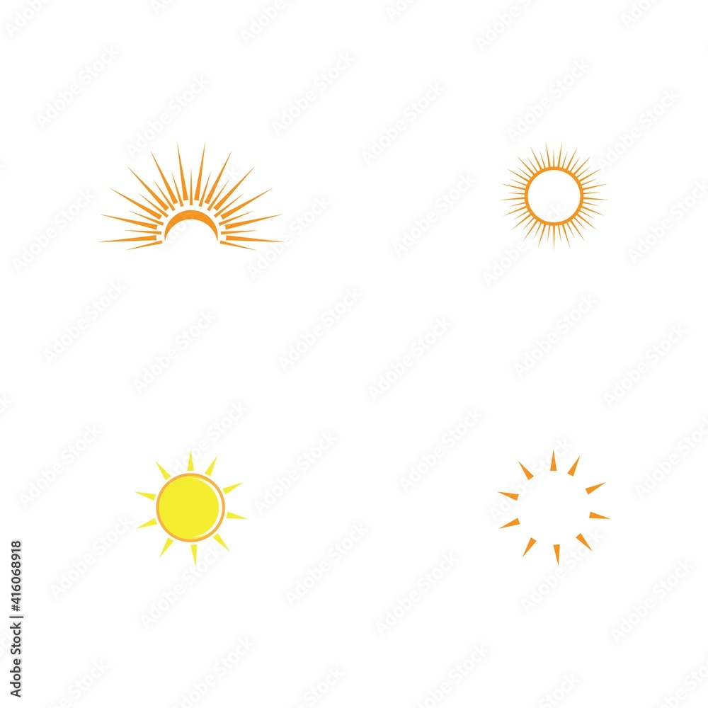Sun Vector illustration Icon Sun Vector illustration Icon