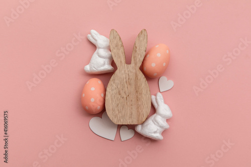 Sticker Minimal easter holiday background