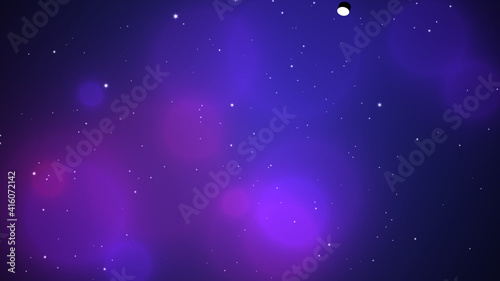 Wallpaper Mural Illustration Of Colorful Circles Bokeh and stars Background Torontodigital.ca