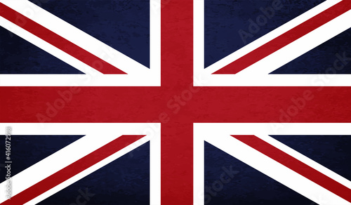 Vintage United Kingdom flag with grunge texture