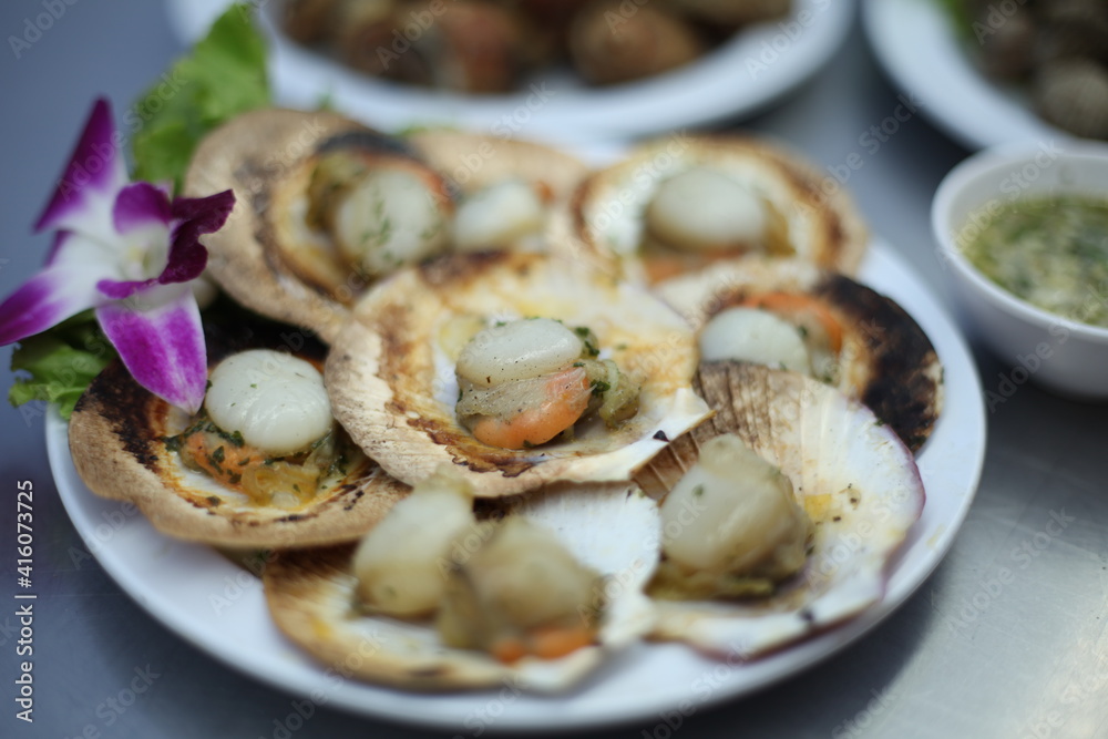 Grilled Scallops Grilled Scallops