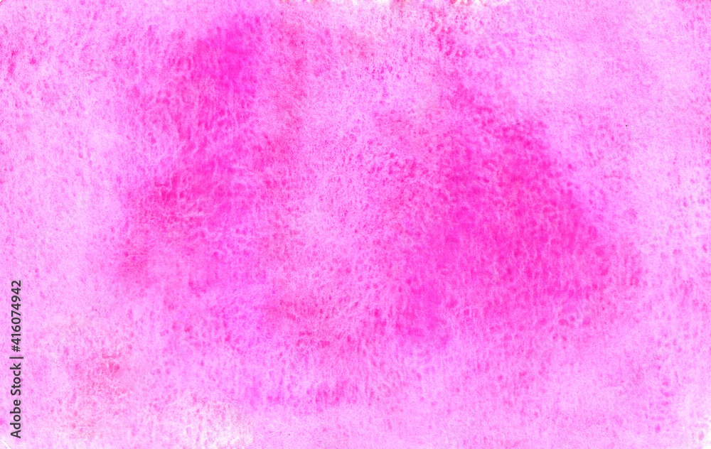Hand drawn pink abstract watercolor background