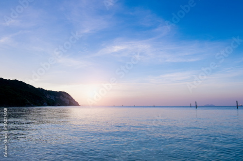 Photo of beautiful sea beach during sunset