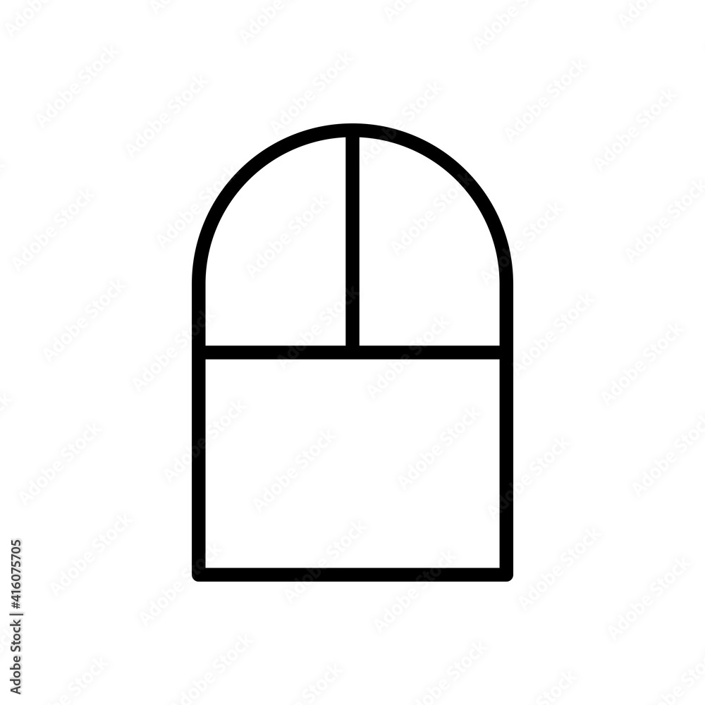 window icon line style vector for your web design window icon line style vector for your web design