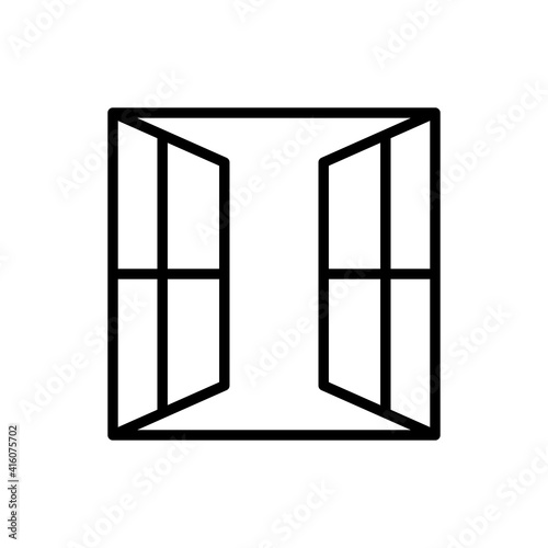 window icon line style vector for your web design