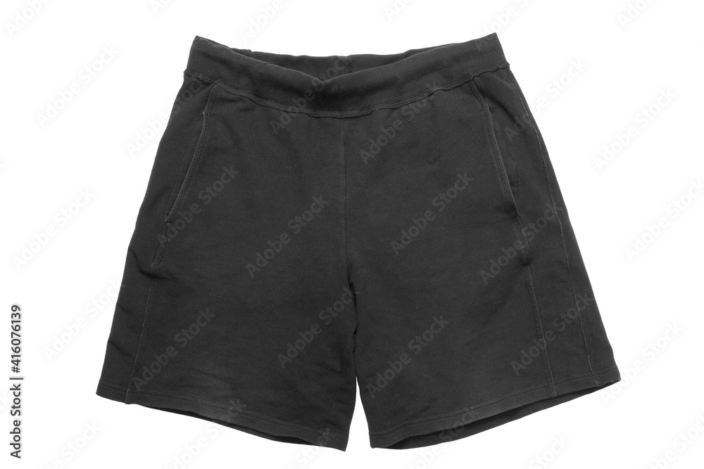 Black shorts isolated Black shorts isolated
