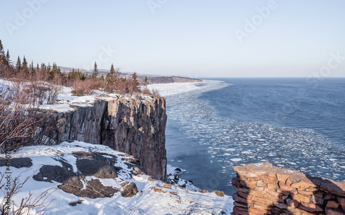 Panoramic View of Palisade Head at Tettegouche State Park in Northern Minnesota photo