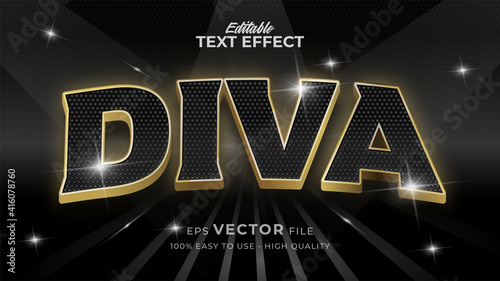 diva editable text effect