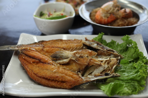 Fried Sea Bass with Fish Sauce