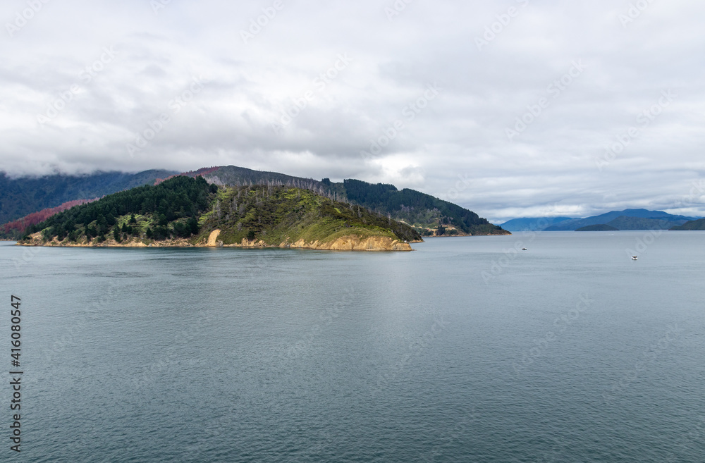 Fjord du détroit de Cook, Nouvelle Zélande