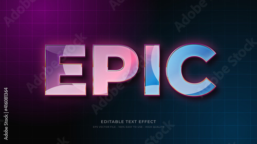 epic editable text effect