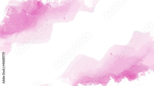 Abstract watercolour pink background with paints