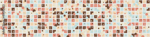 Abstract Geometric Pattern generative computational art illustration