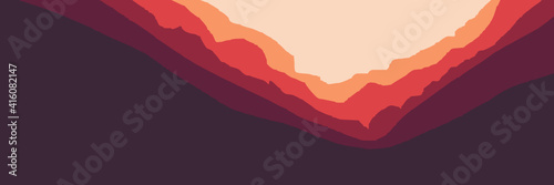 abstract mountain landscape vector illustration good for desktop background and web background