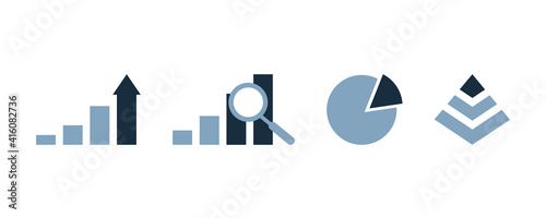 Business Icons, vector set illustration