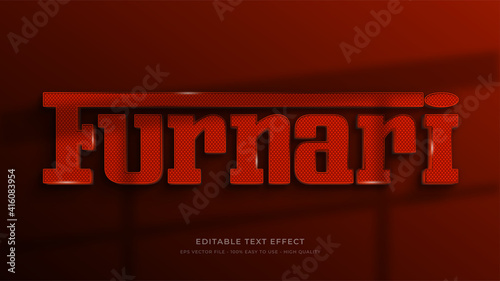red ferrari signage editable text effect