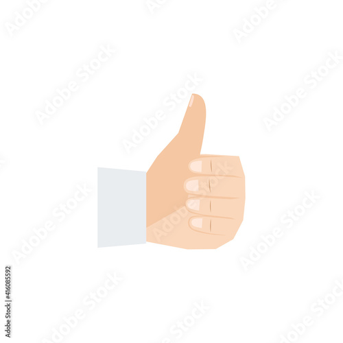 Flat Hand Gesture Icon