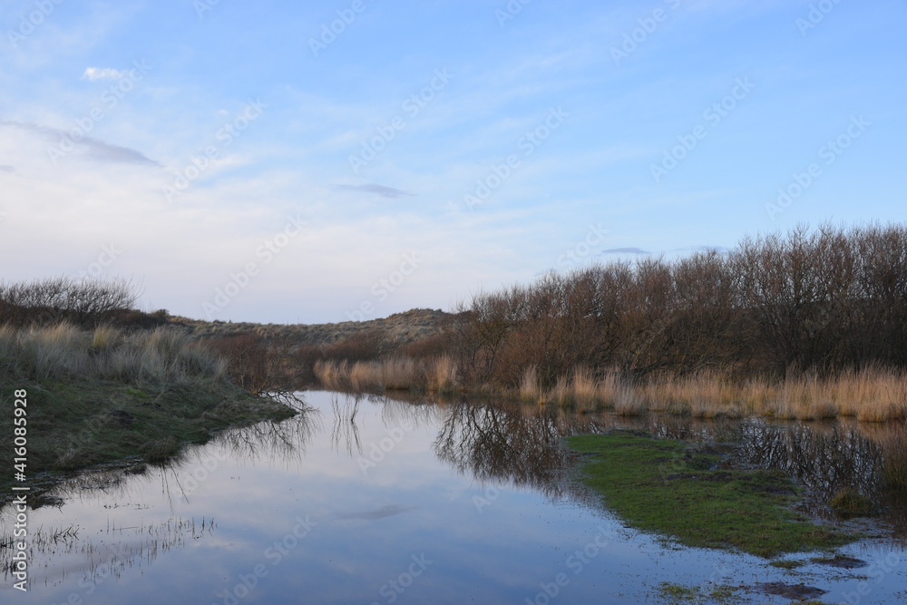 flooded sand dunes