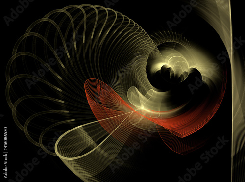 Abstract image. Graphic element for design. Fractal. 3d. Women things.