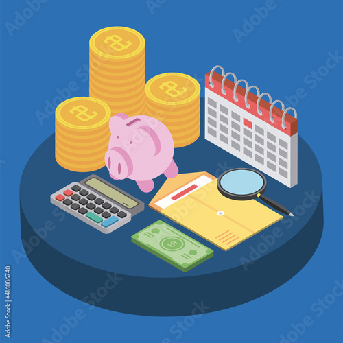 tax calculator isometric