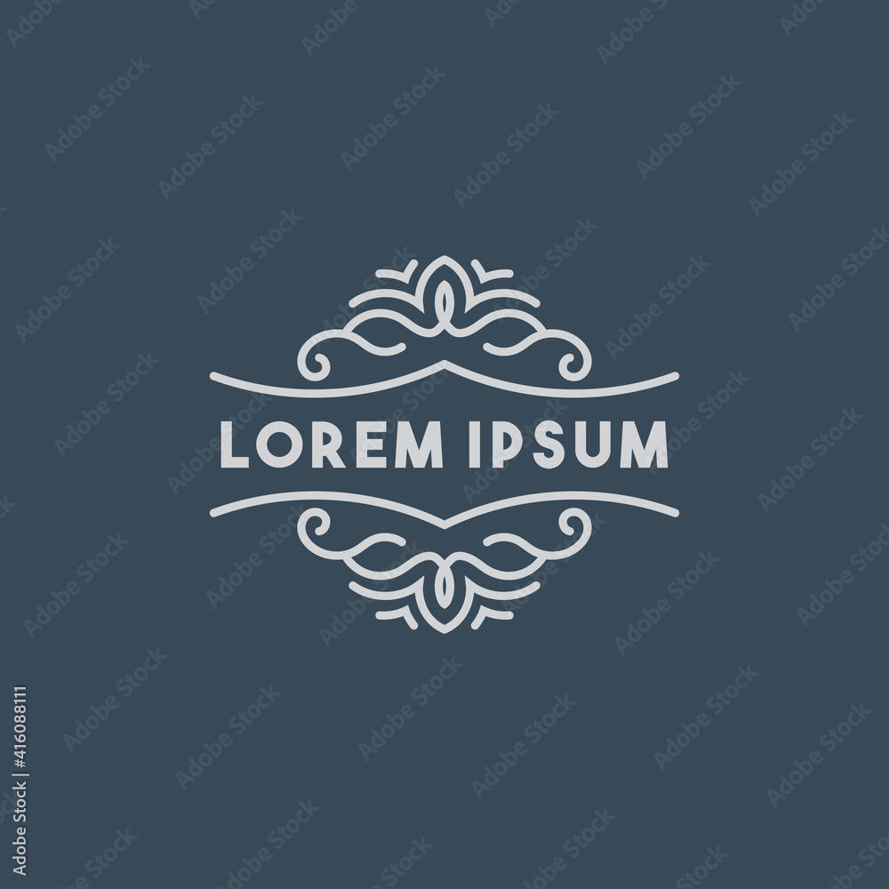 Fototapeta premium Elegant Mandala Frame with letter vector