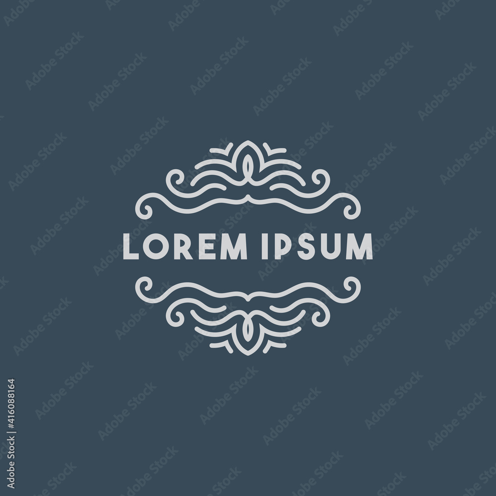 Elegant Mandala Frame with letter vector Elegant Mandala Frame with letter vector