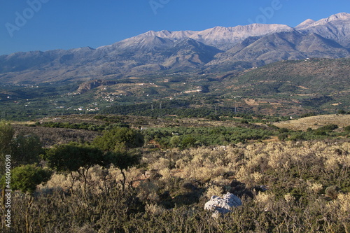 Landscape on Crete in Greece, Europe 