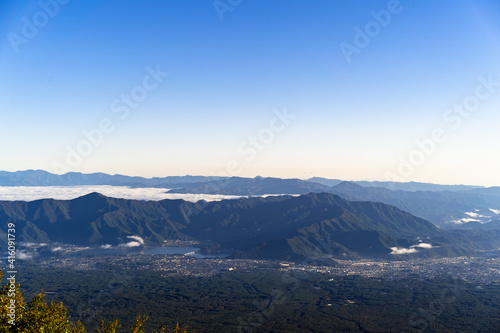河口湖_富士山からの景色