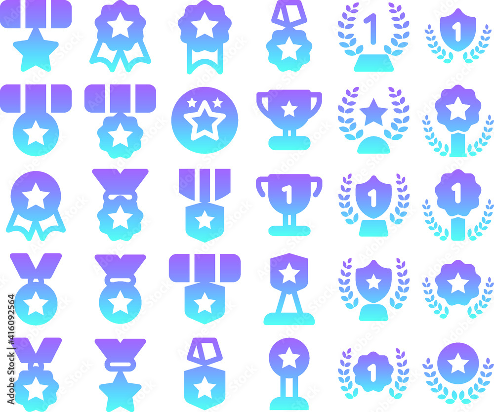 Award and Trophy Icons for businesses and websites Award and Trophy Icons for businesses and websites
