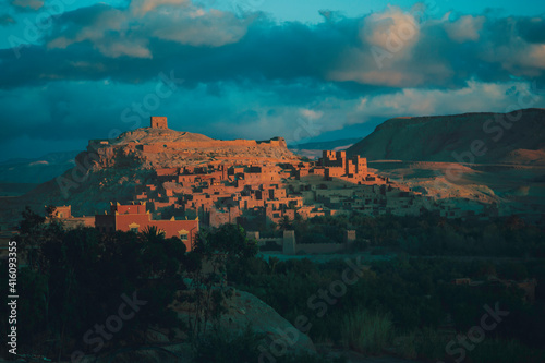 Dawn over the old Moroccan fortress