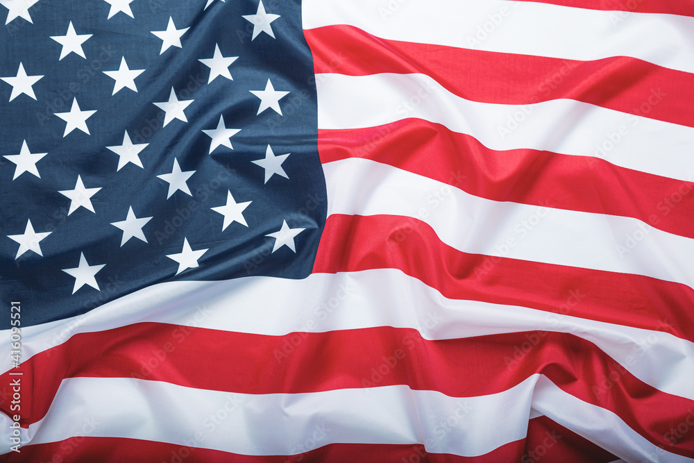 United States of America flag. Image of the american flag flying in the wind. United States of America flag. Image of the american flag flying in the wind.