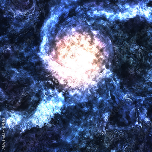 Colorful pattern of mystic galaxy