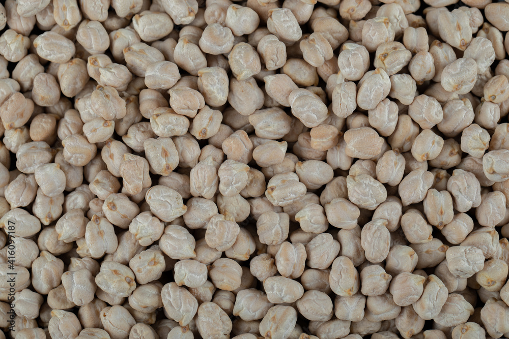 Some of white unprepared peas on a white background Some of white unprepared peas on a white background