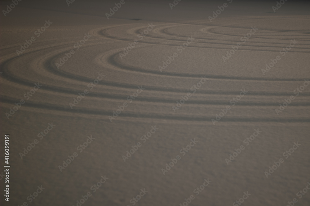 Naklejka premium Schneekreise