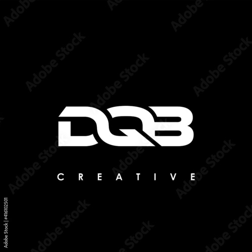 DQB Letter Initial Logo Design Template Vector Illustration