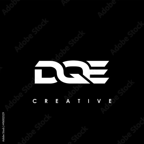 DQE Letter Initial Logo Design Template Vector Illustration