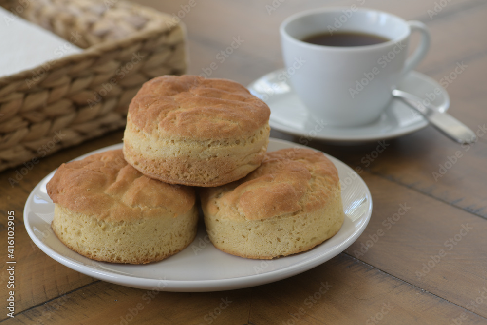Delicious Gluten Free Biscuits and Coffee make for a healthy and more nutritious choice for  breakfast or snack.