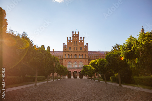 CHERNIVTSI, UKRAINE - JULY 16, 2017: Yuriy Fedkovych Chernivtsi National University photo