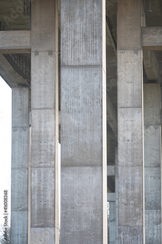 detail images of a motorway bridge over  a river in northern germany