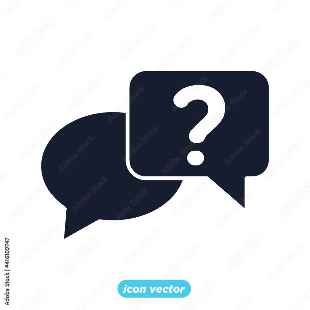 bubble chat question icon. bubble chat question symbol template for graphic and web design collection logo vector illustration bubble chat question icon. bubble chat question symbol template for graphic and web design collection logo vector illustration
