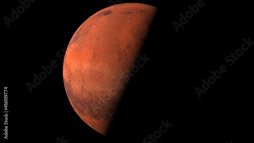 Fototapeta Naklejka Na Ścianę i Meble -  Realistic and Detailed Mars